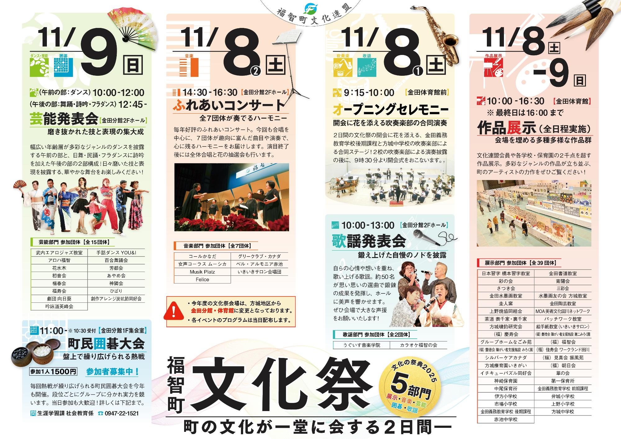 令和7年度文化祭プログラム