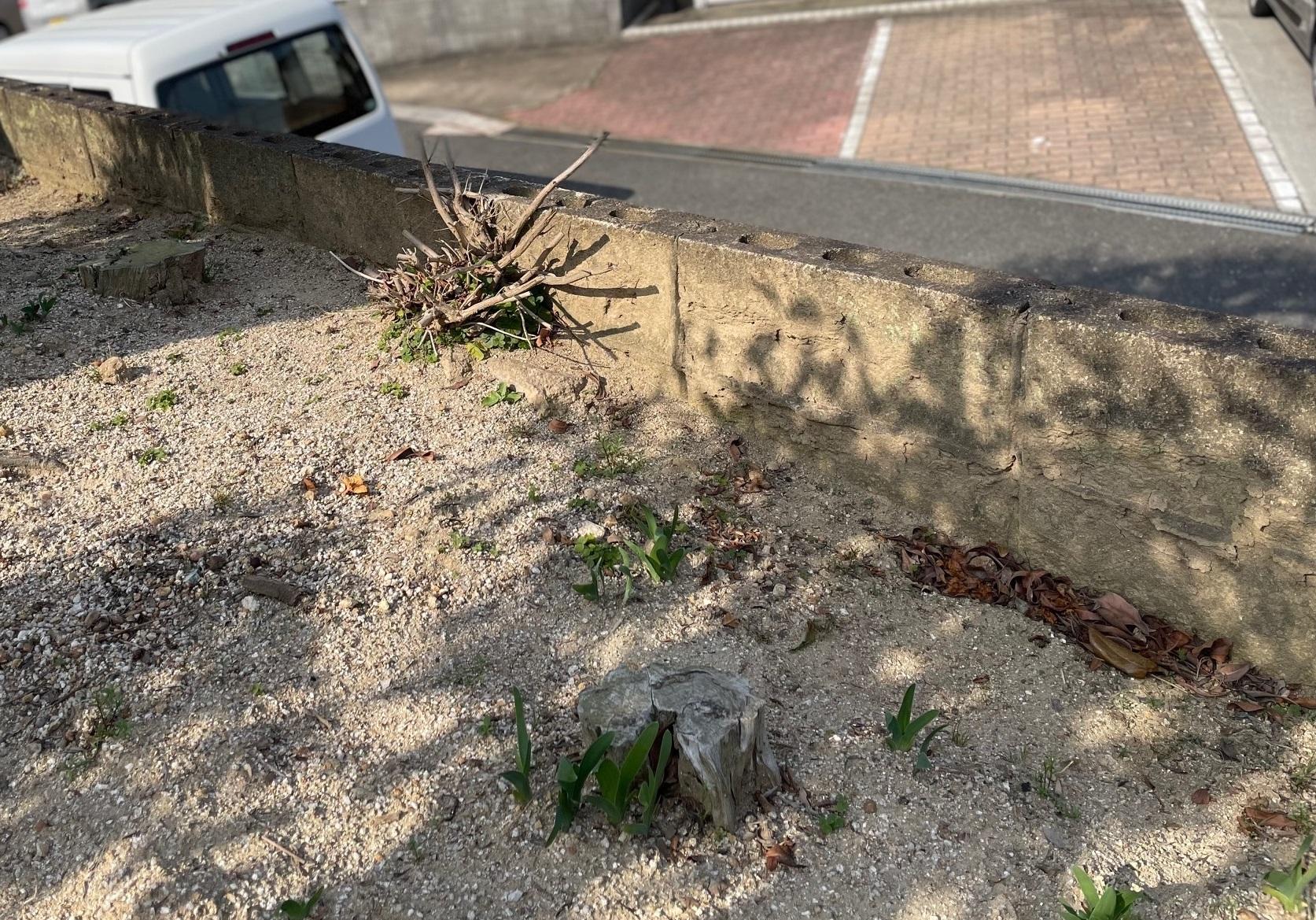 土留めフロック塀