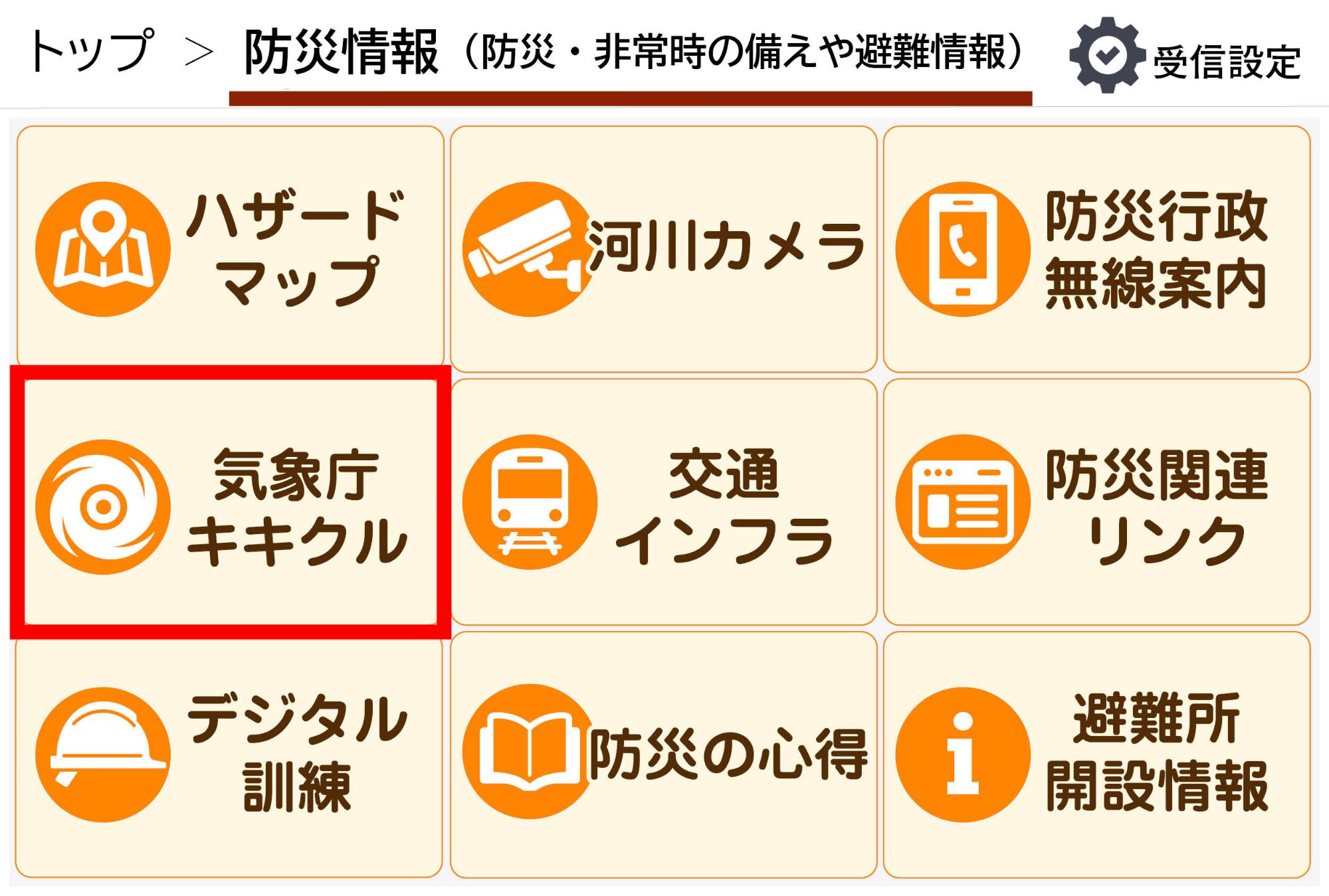 気象庁キキクル