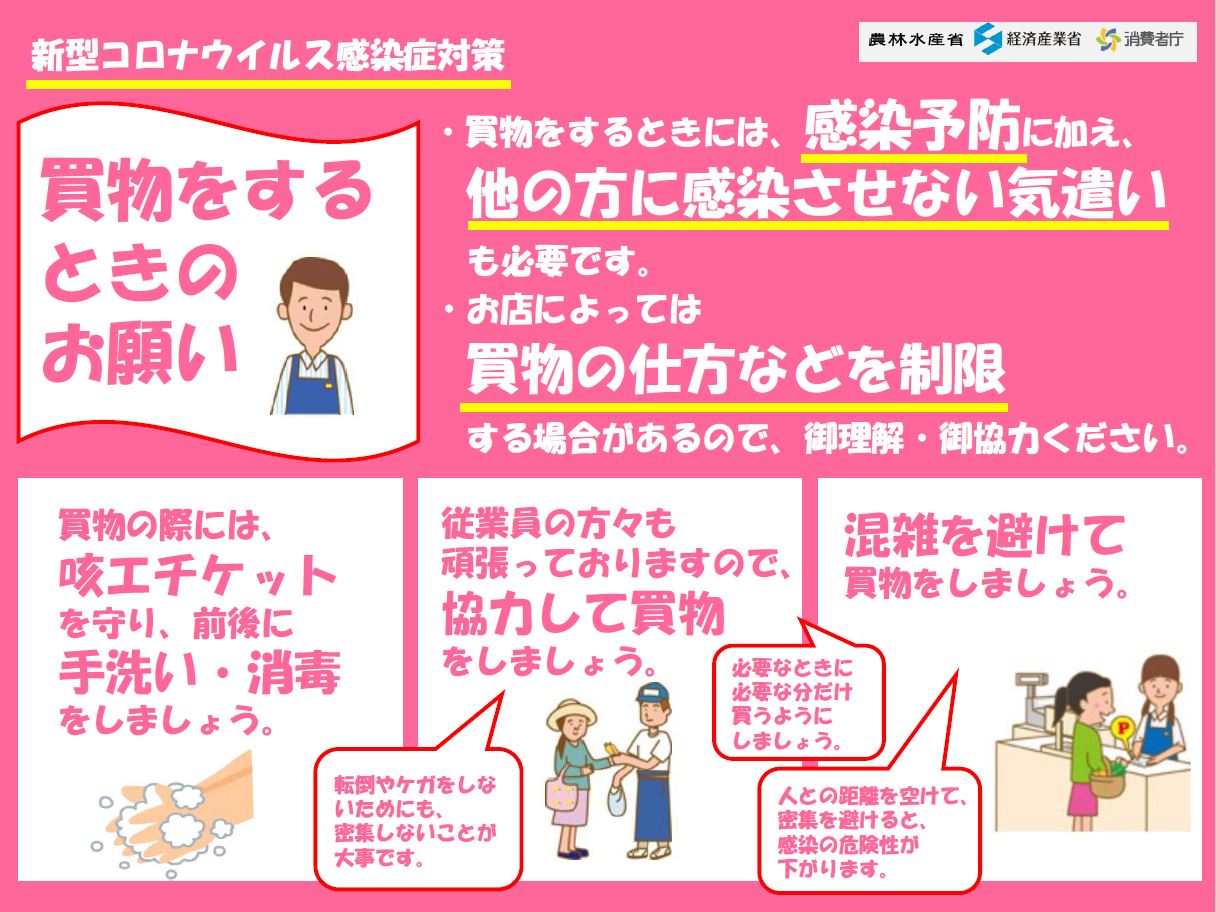 (消費者庁)買物をするときのお願い