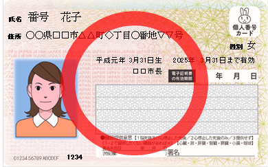 マイナンバーカード（写真あり）